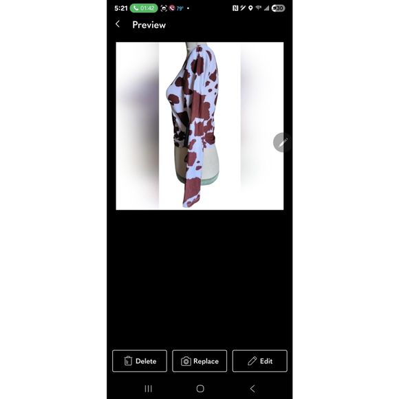 Love Dazed Brown Cow Print Side Keyhole Crop Top Women's Juniors M NWT - Picture 6 of 14